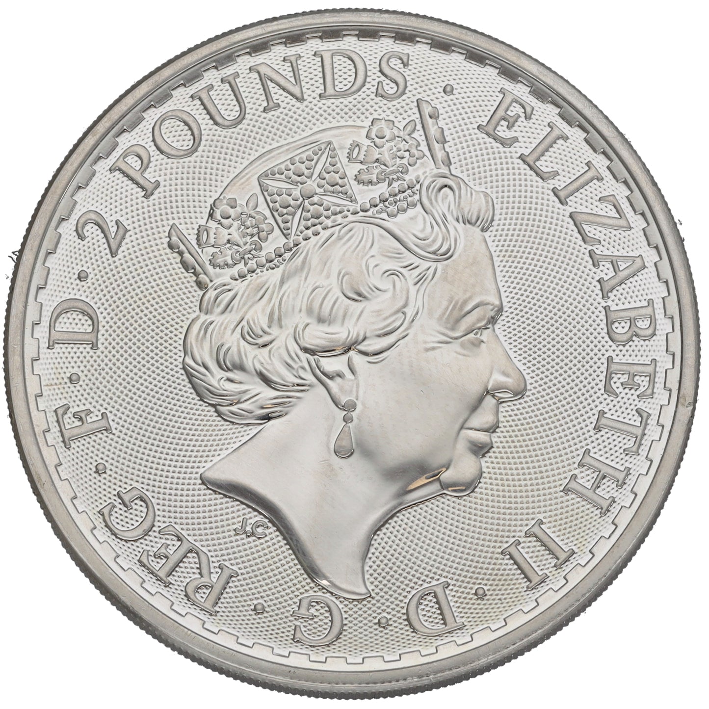 Fine Silver Queen Elizabeth II 1 OZ Britannia Coin 2019