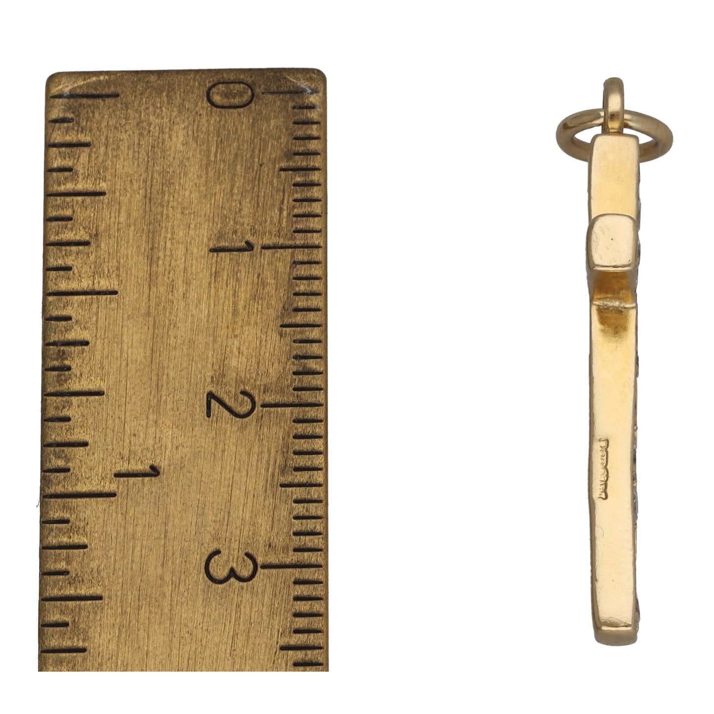 9ct Gold Cubic Zirconia Cross Pendant With Chain