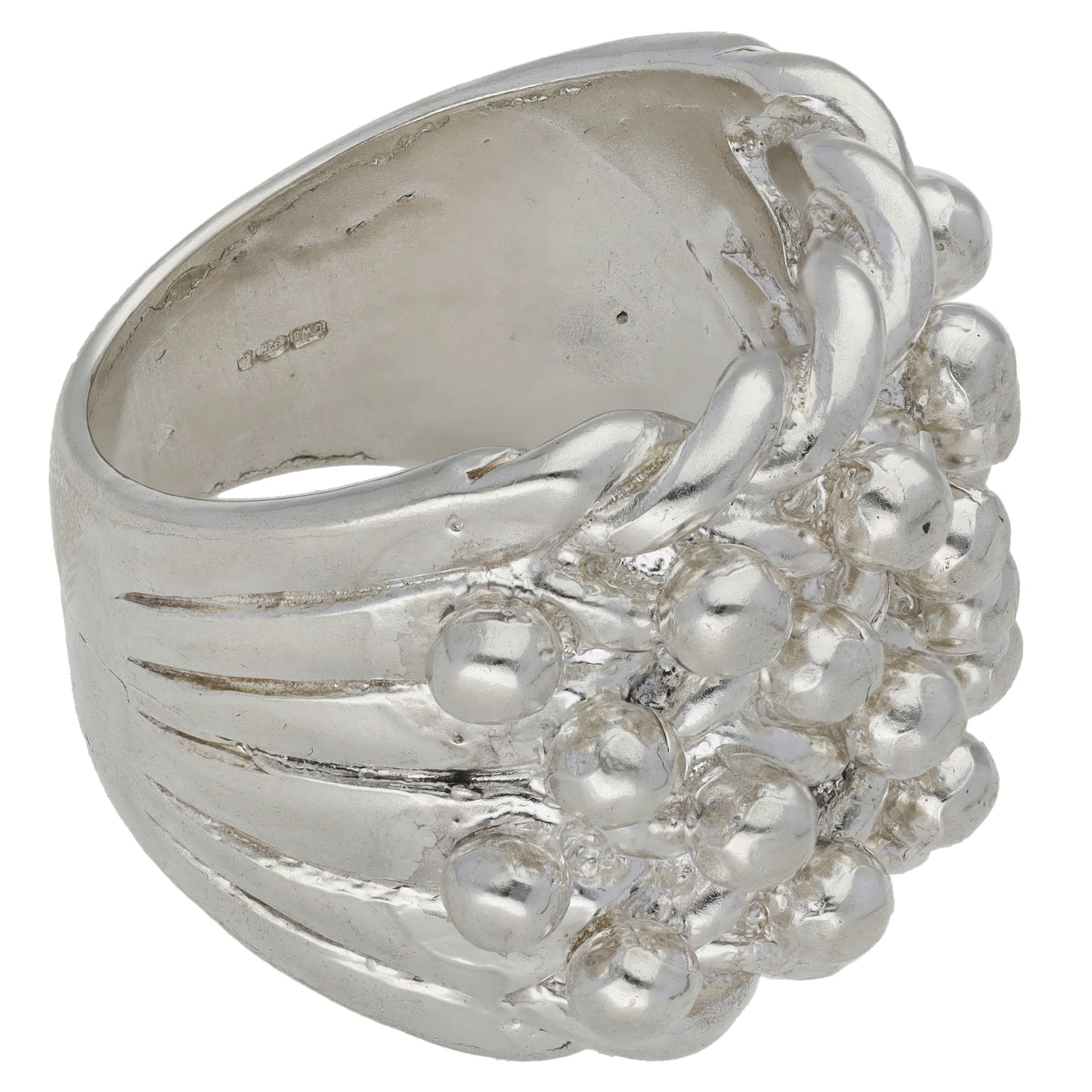 Sterling Silver Keeper Ring Size Z+2
