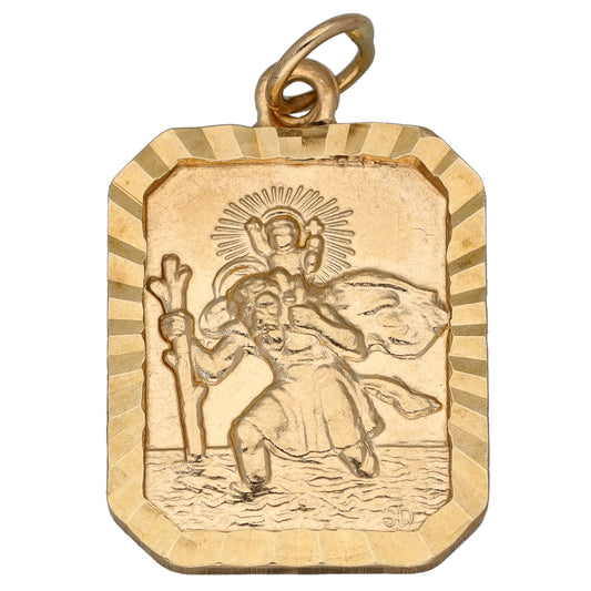 9ct Gold St Christopher Pendant