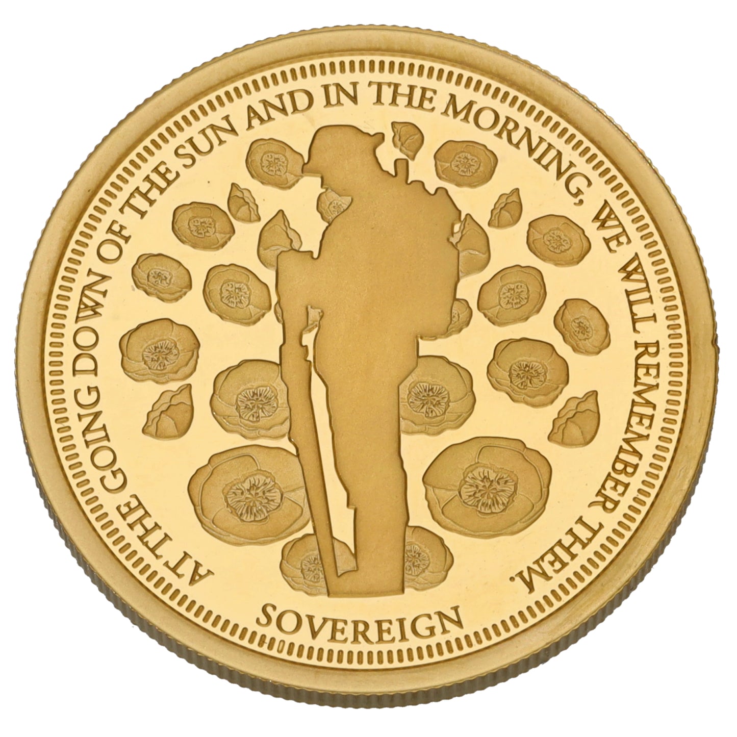 22ct Gold Century Of The Unknown Solider Full Sovereign Coin 2020
