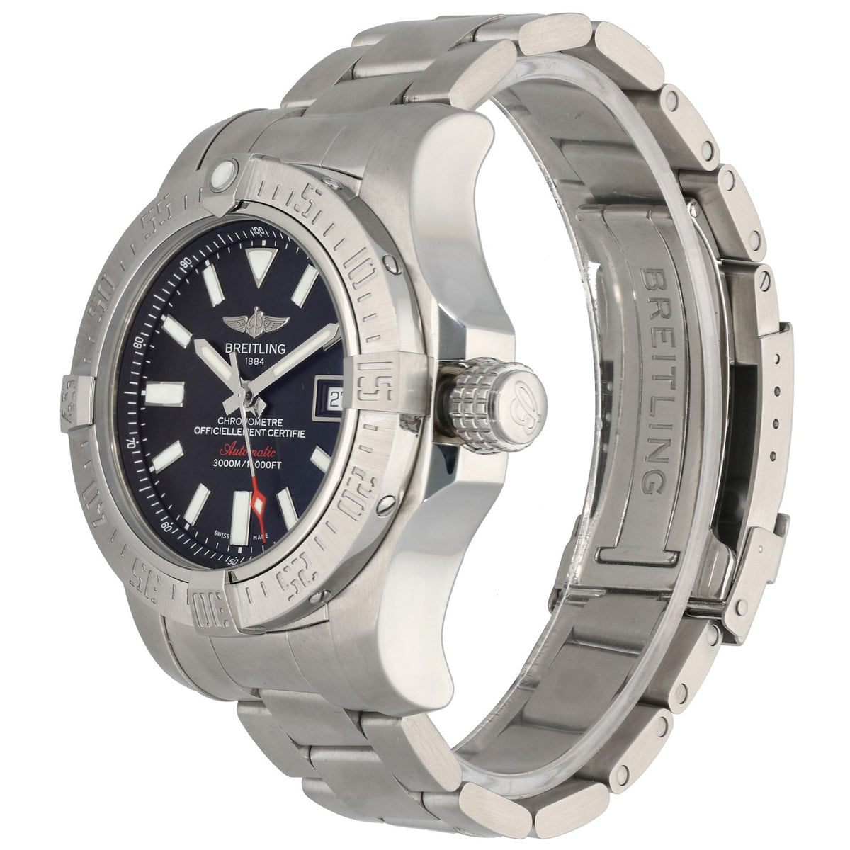 Breitling Super Avenger II Seawolf A17331 45mm Stainless Steel Watch