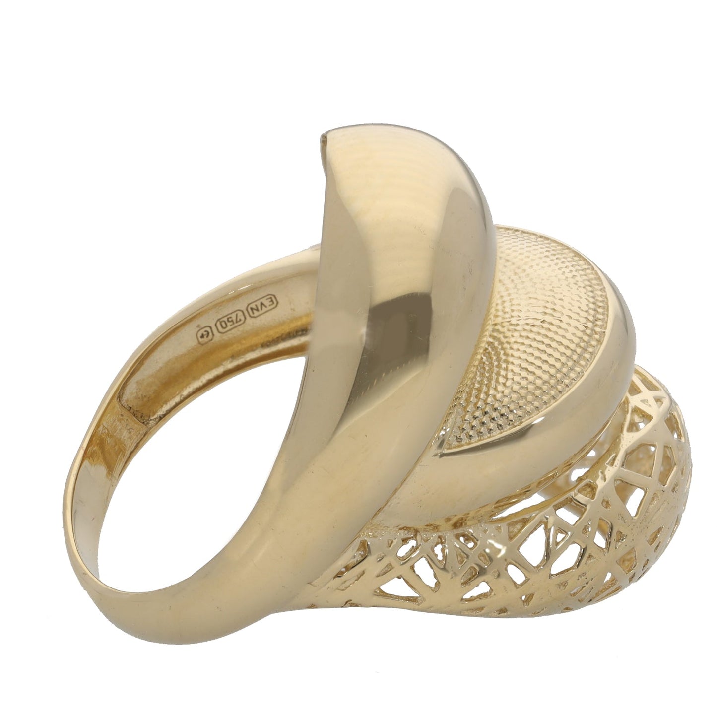 18ct Gold Spiral Ring