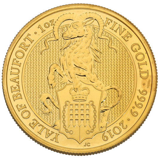 24ct Gold Yale Of Beaufort 1 OZ Coin 2019