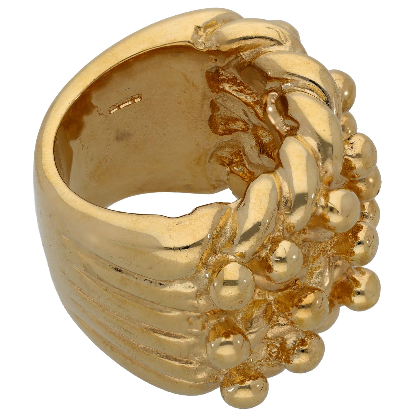 9ct Gold Keeper Ring Size W