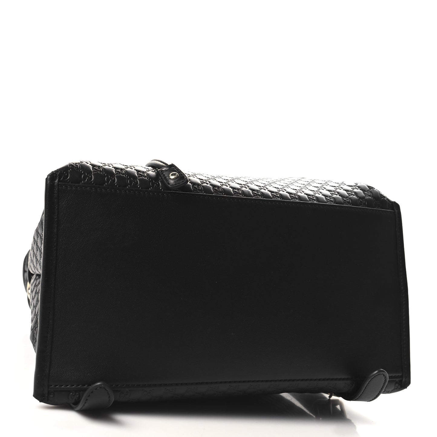 Gucci Microguccissima Drawstring Backpack Leather Bag - Black