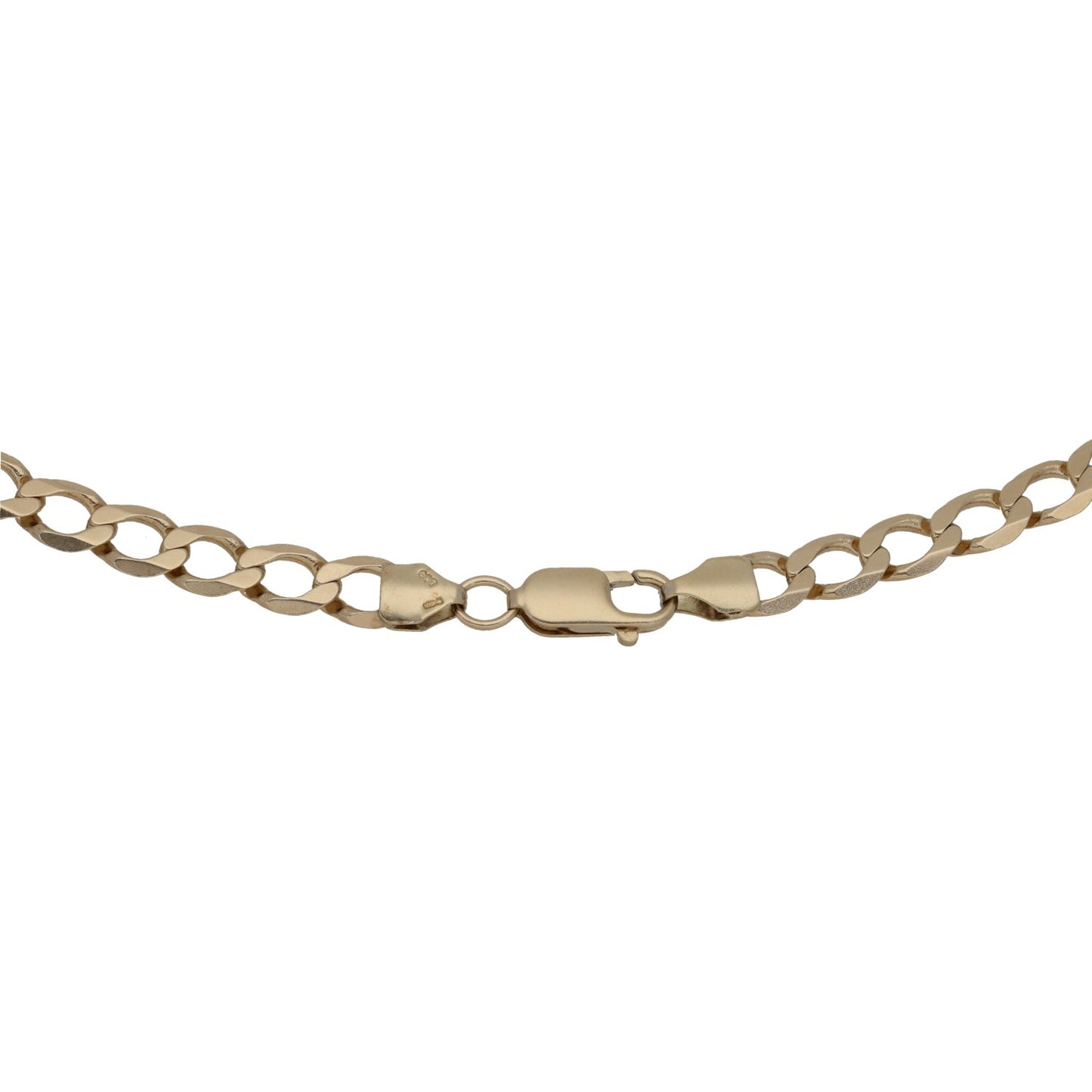 9ct Gold Curb Chain 22"
