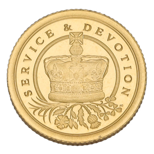 22ct Gold Service & Devotion Eighth Sovereign Coin 2022