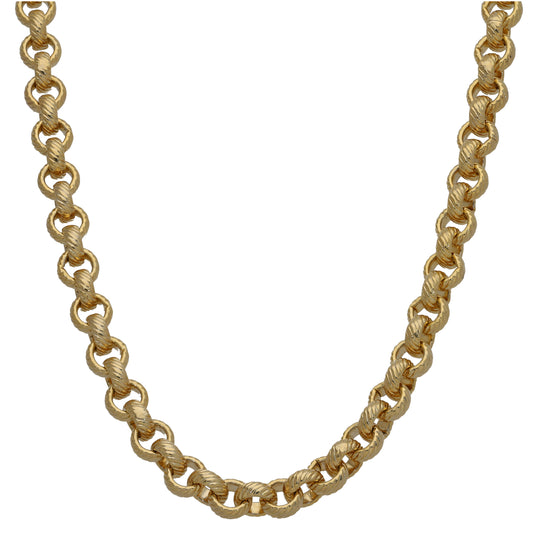 9ct Gold Belcher Chain 18"