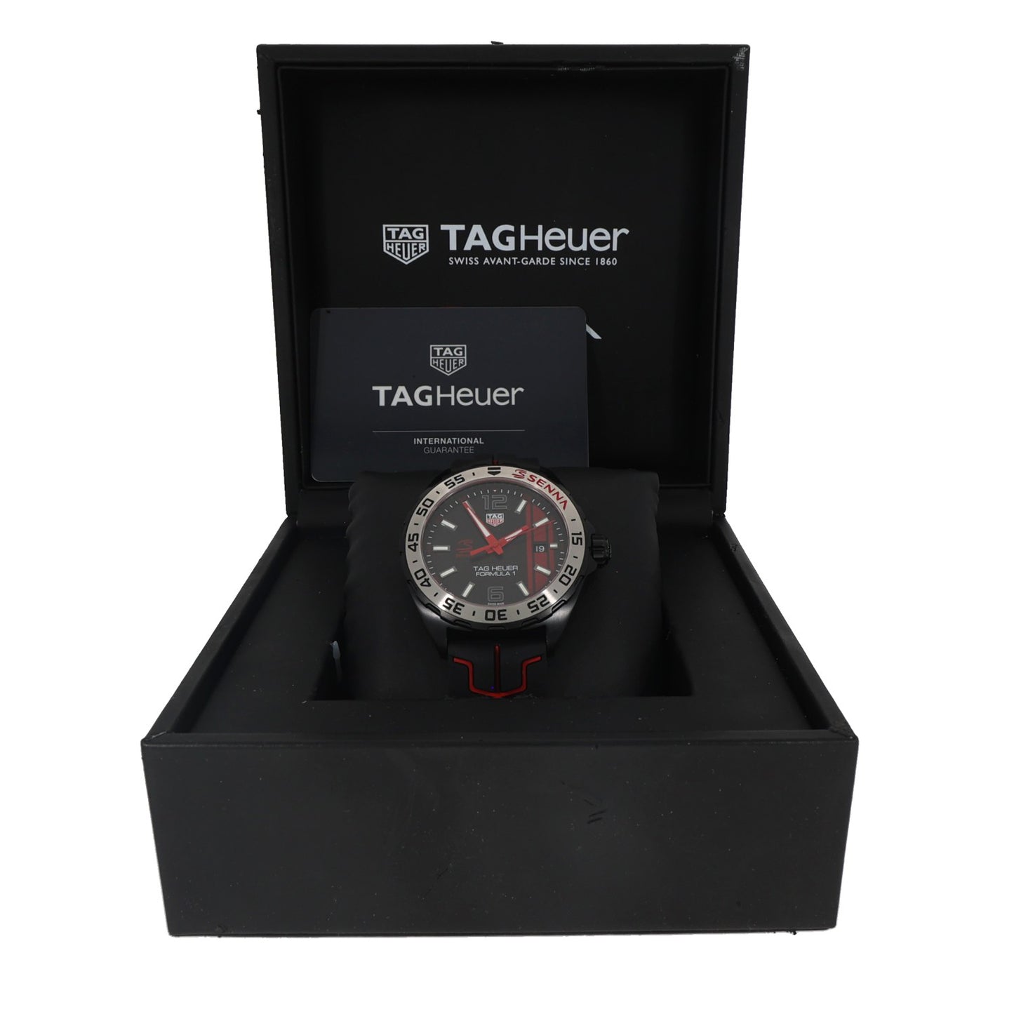 Tag Heuer Formula 1 Ayrton Senna Special Edition WAZ1014, black and red dial, PVD Stainless steel
