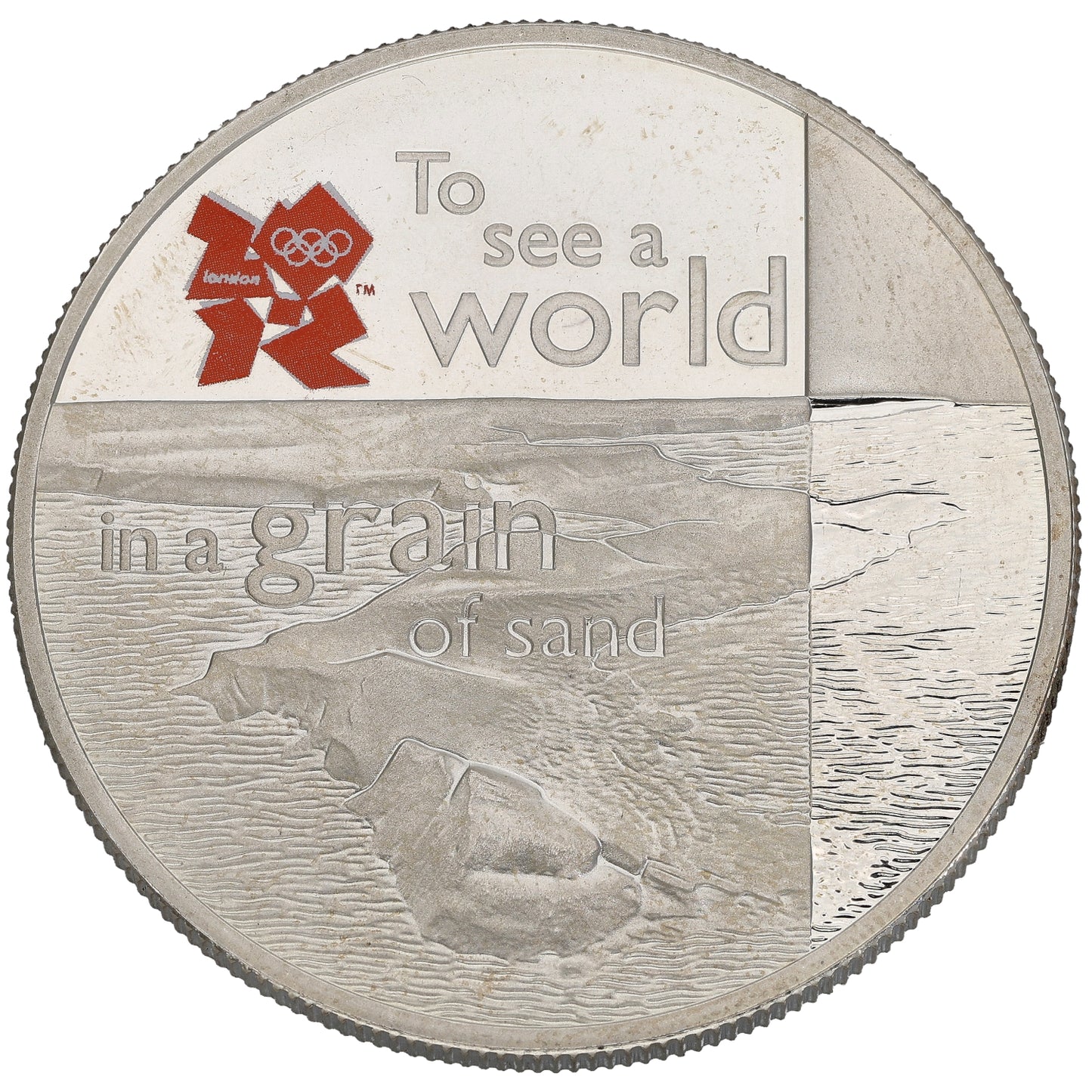 Sterling Silver The Coastline of Britain Rhossili Bay Coin 2010