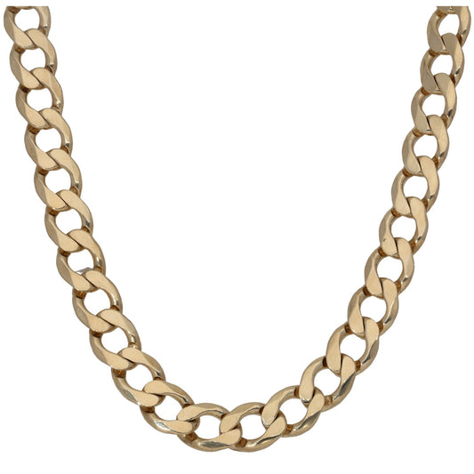 9ct Gold Curb Chain 26"