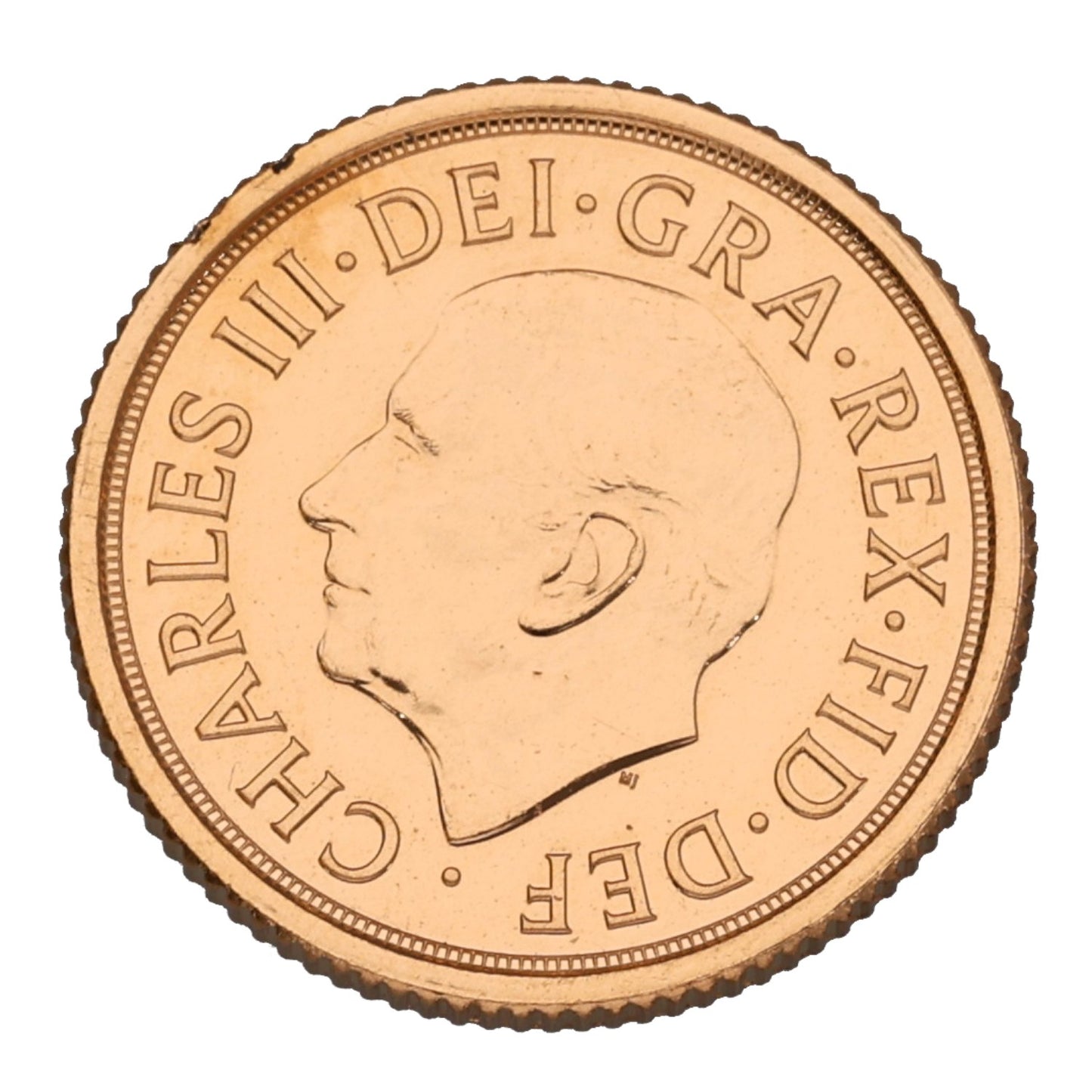 22ct Gold King Charles III Quarter Sovereign Coin 2024