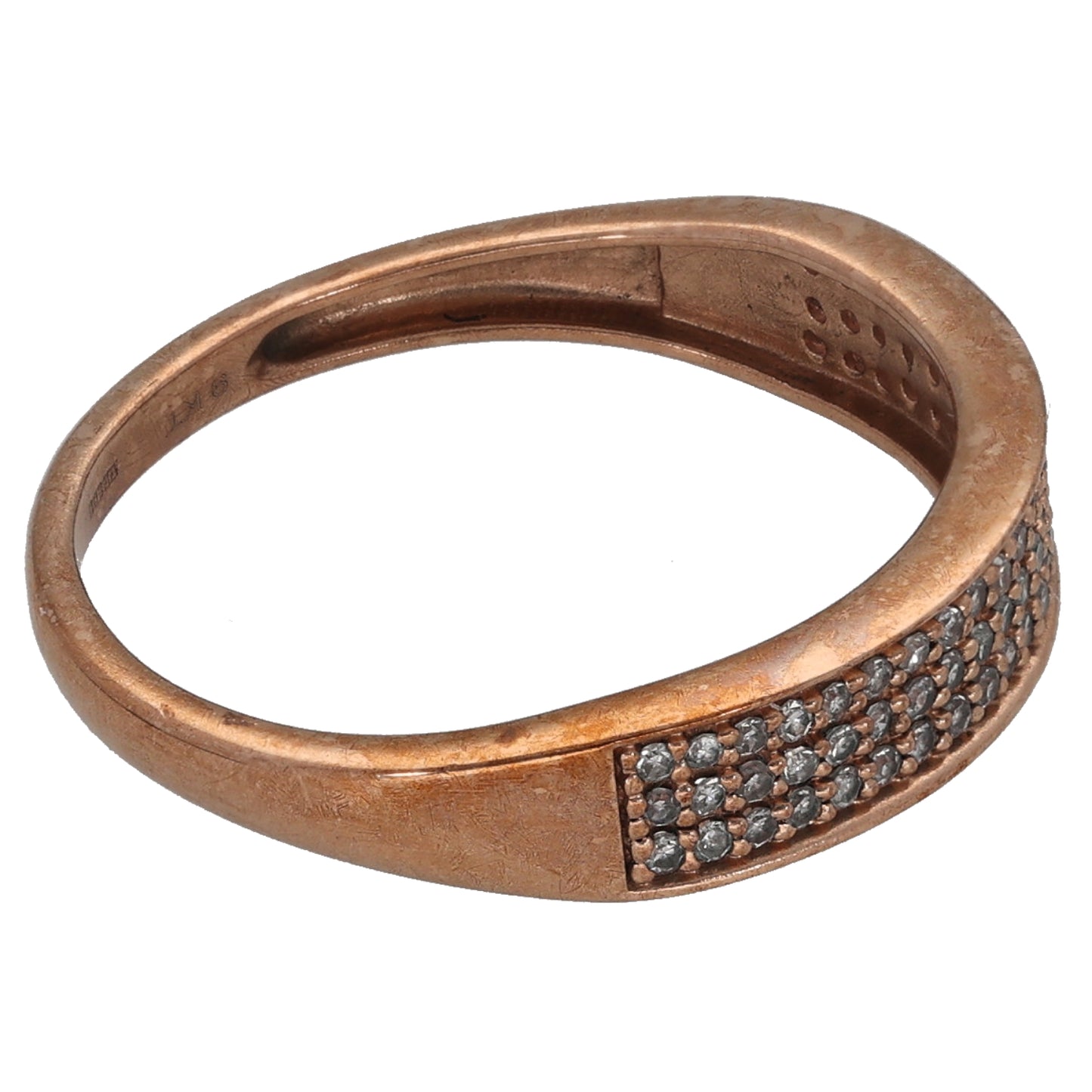 9ct Rose Gold 0.33ct Diamond Dress/Cocktail Ring Size O