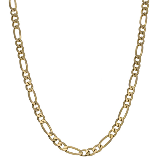 9ct Gold Figaro Chain 18"