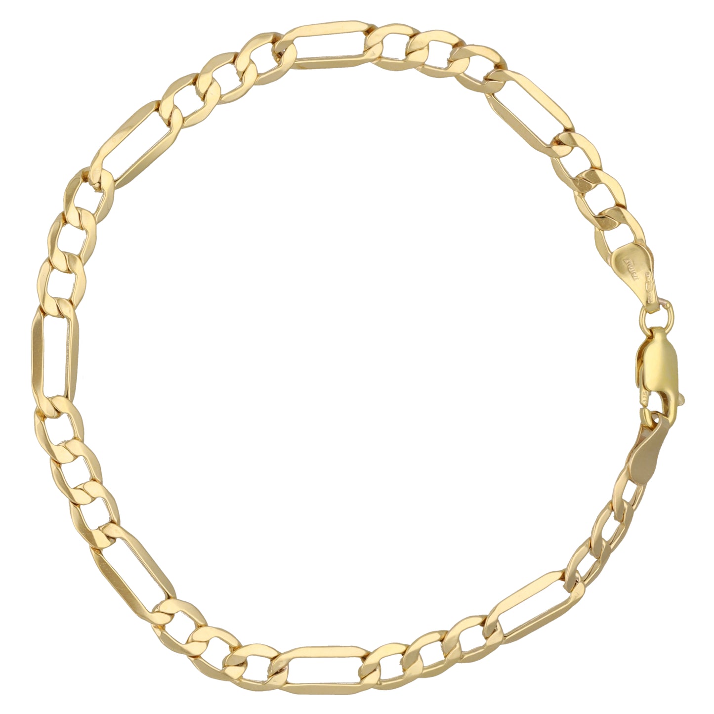New 9ct Gold Figaro Bracelet