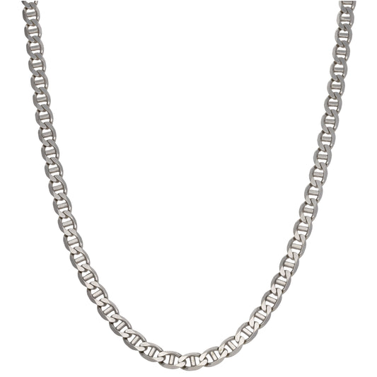 9ct White Gold Anchor Chain 20"