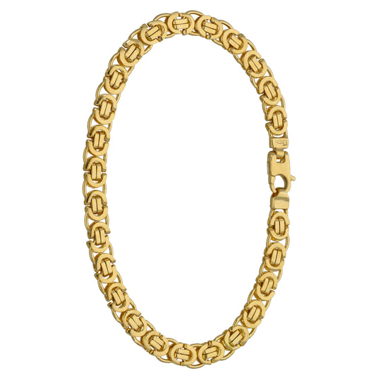 New 9ct Gold Byzantine Bracelet