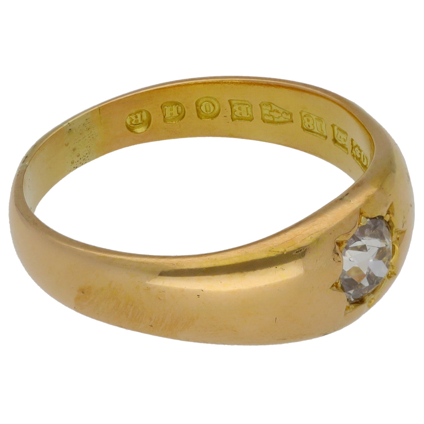 18ct Gold 0.67ct Diamond Solitaire Ring Size V