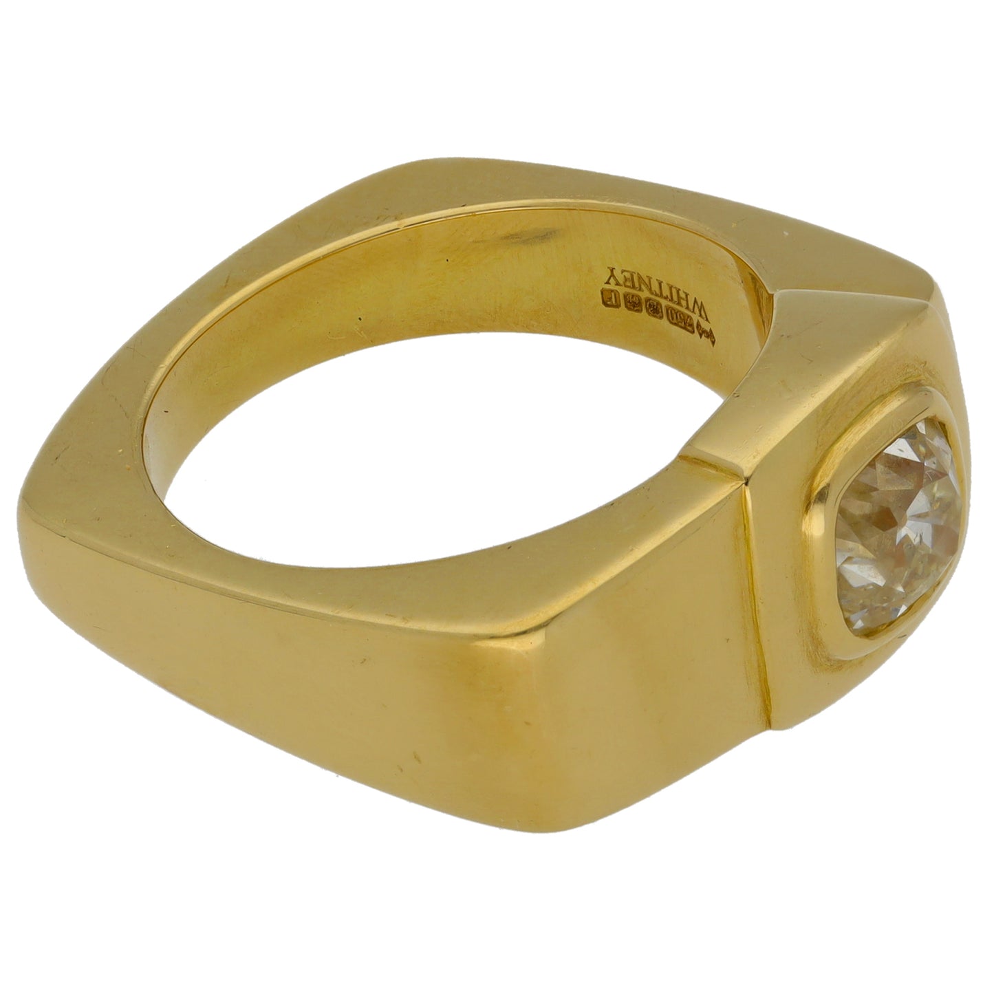 18ct Gold 1.40ct Diamond Solitaire Ring Size S