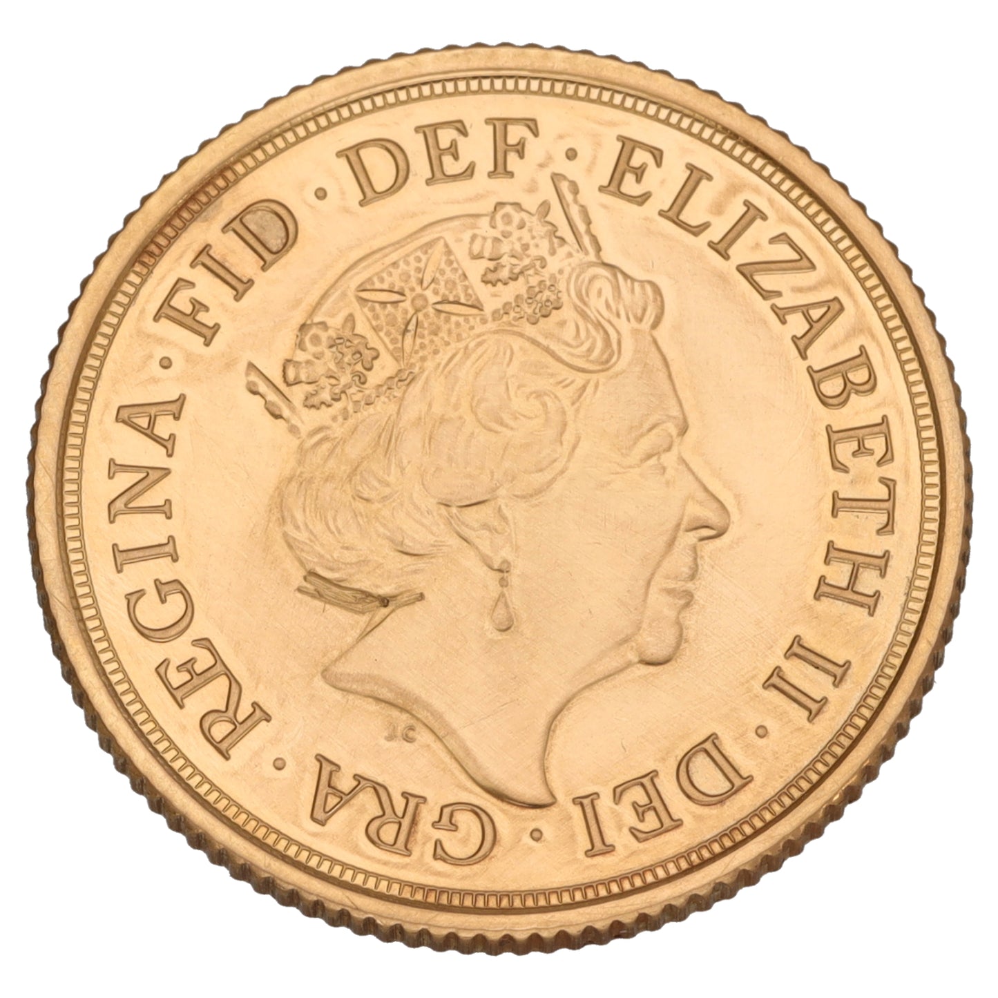22ct Gold Queen Elizabeth II Full Sovereign Coin 2022