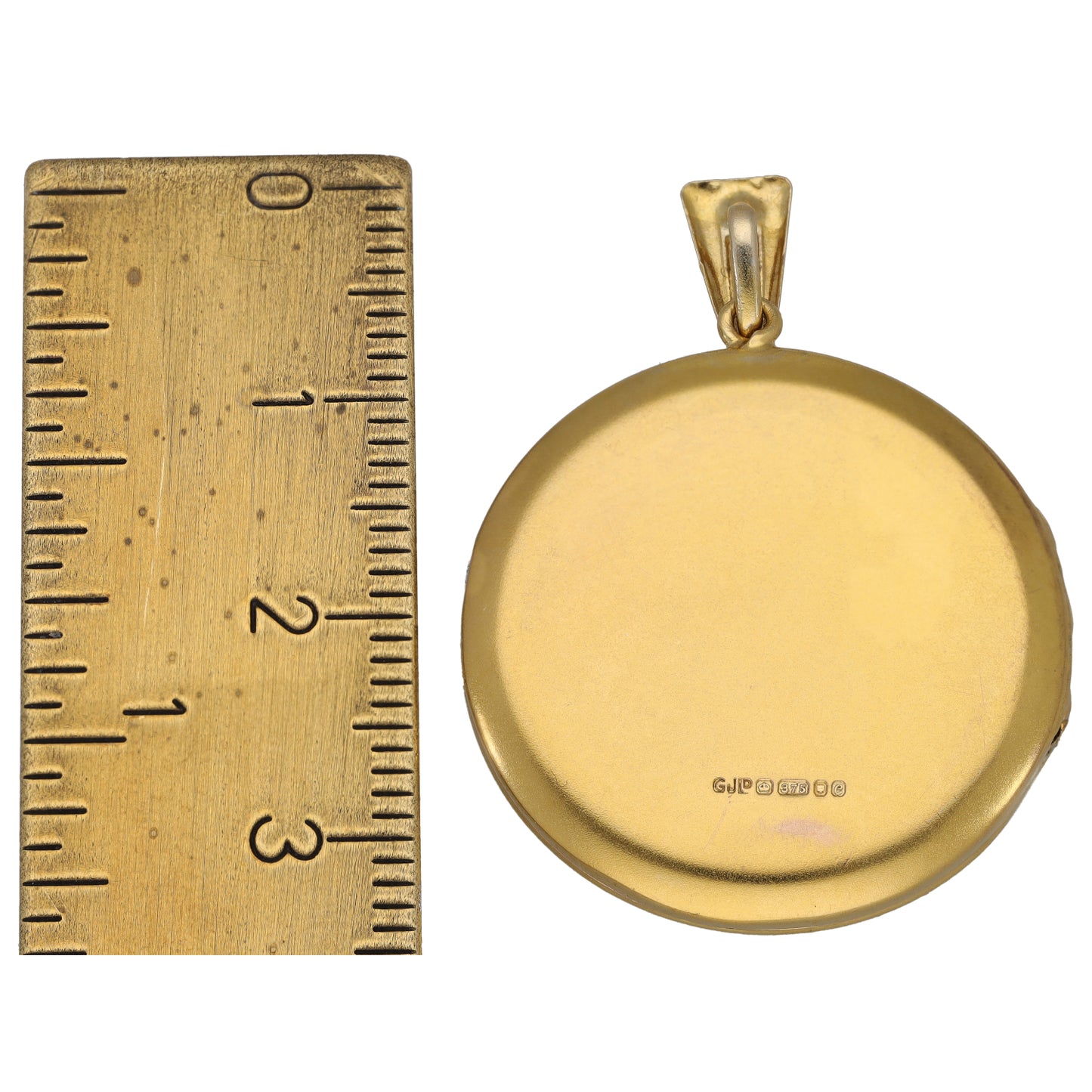 9ct Gold Patterned Locket Pendant