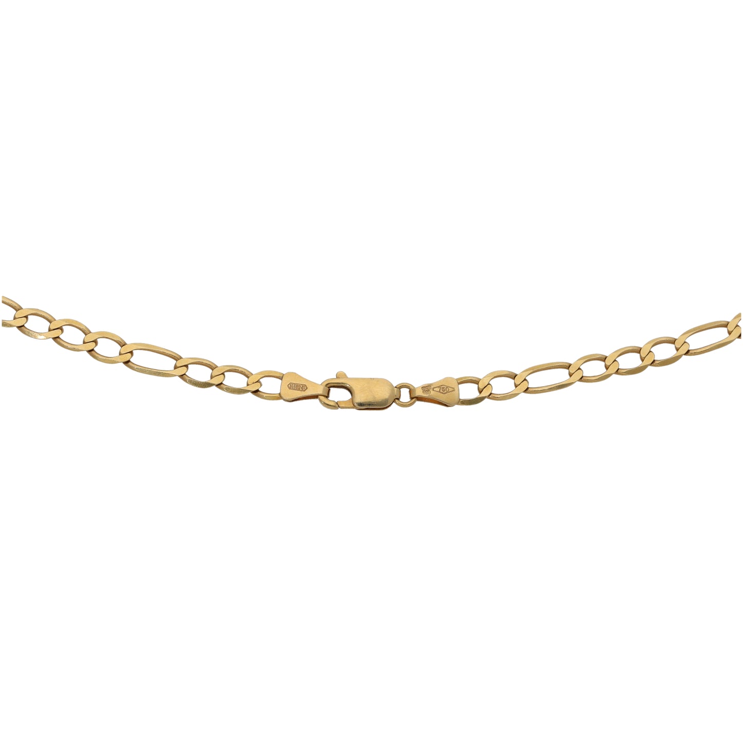 18ct Gold Figaro Chain 20"