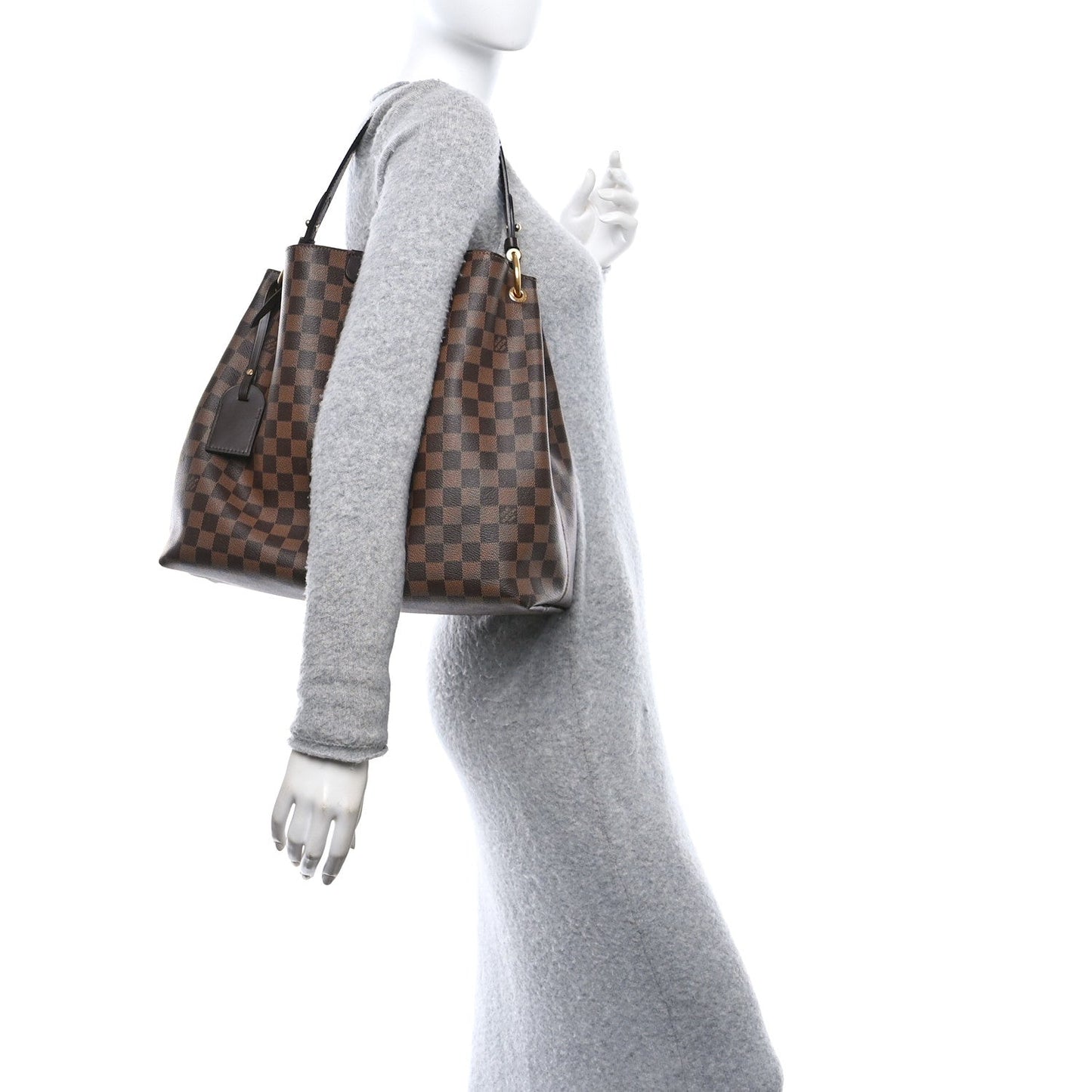 Louis Vuitton Damier Ebene Graceful MM Coated Canvas Bag - Brown