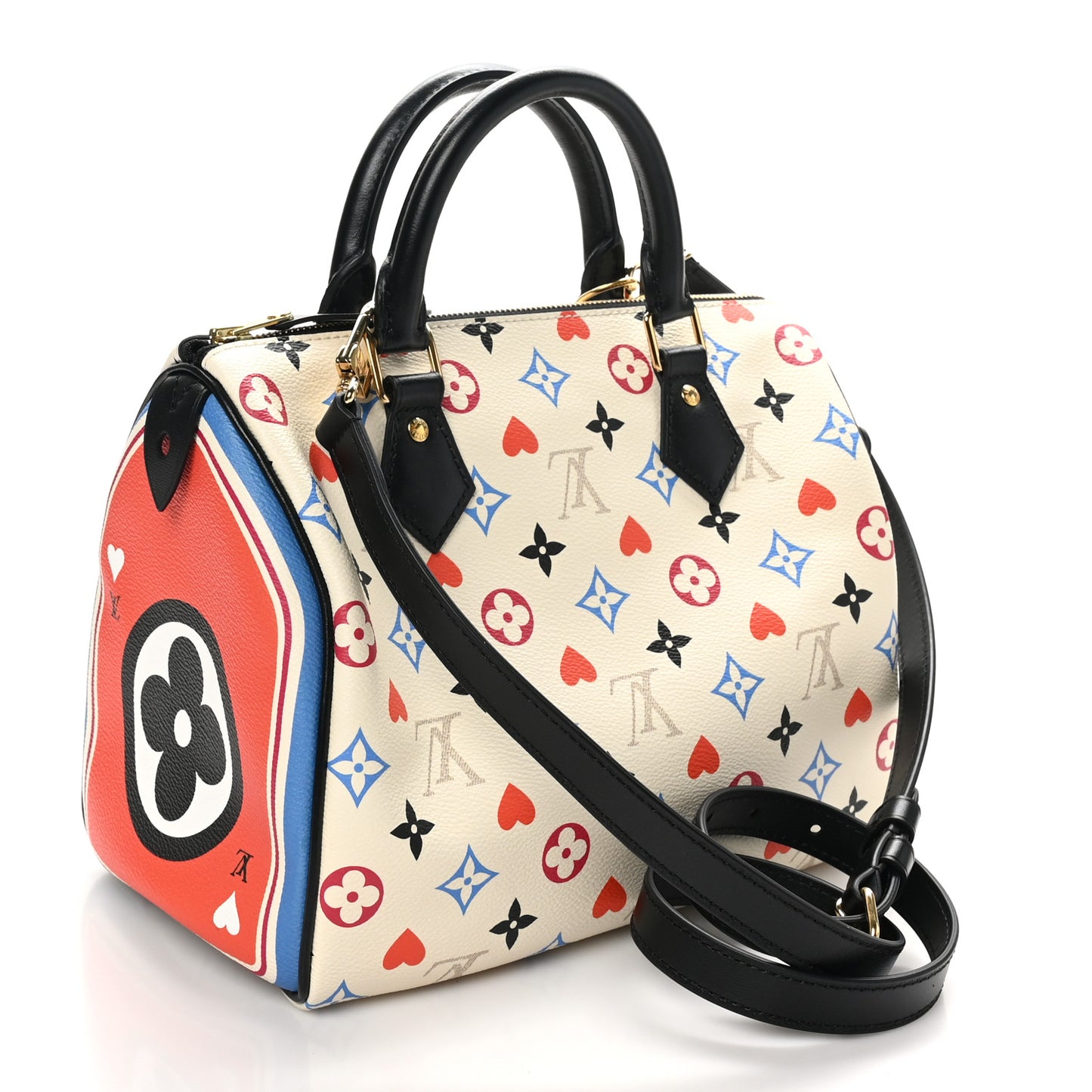 Louis Vuitton Game On Speedy Bandoulière 25 Monogram Coated Canvas Bag - White