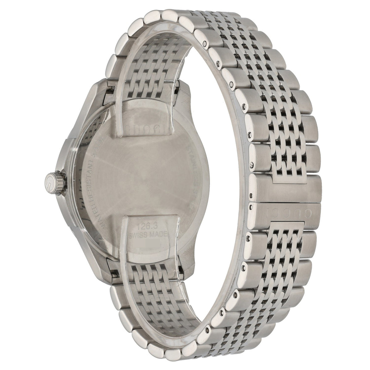 Gucci G-Timeless 126.3, casebackl and rear bracelet image