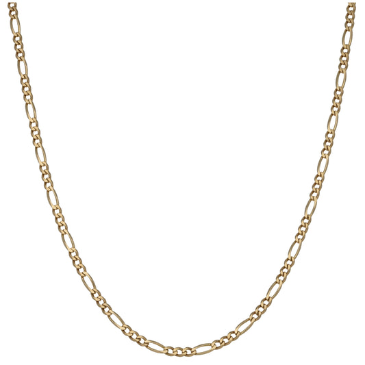 9ct Gold Figaro Chain 18"