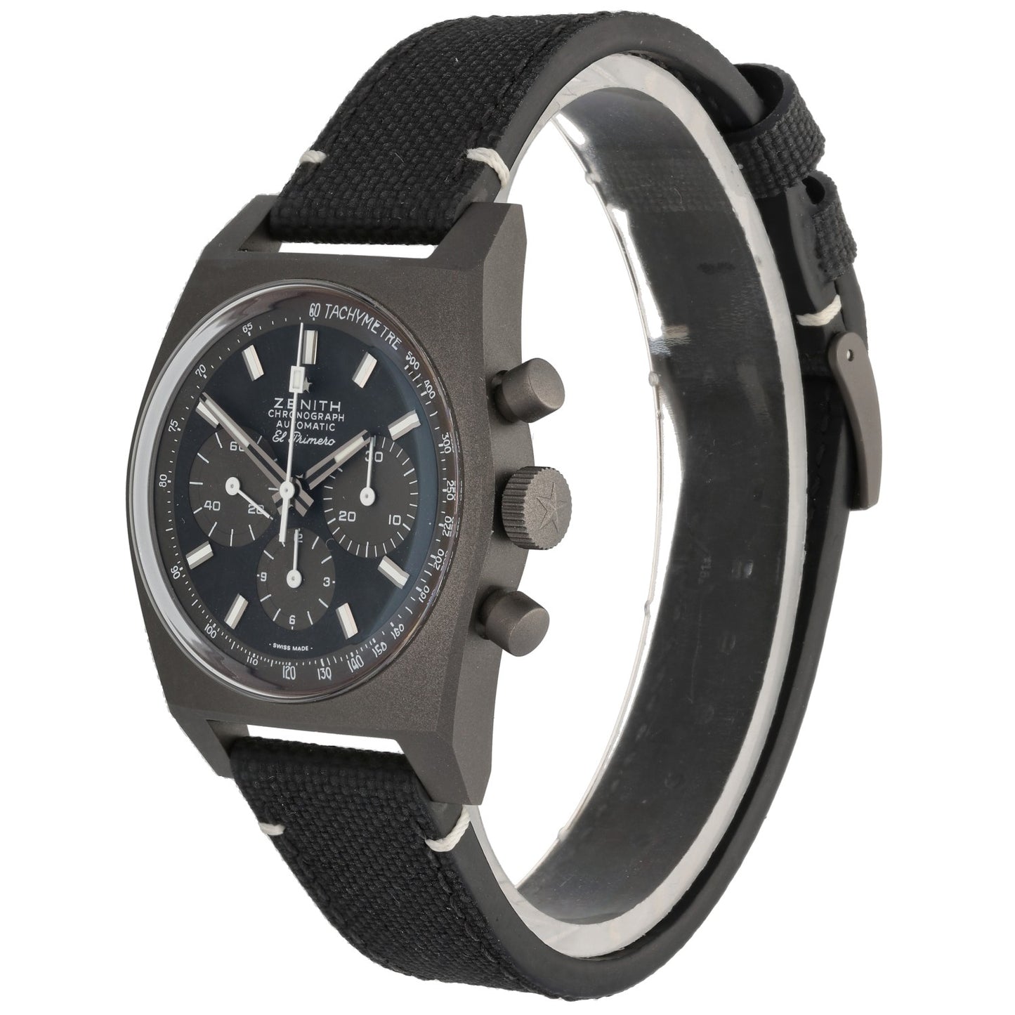 Zenith Chronomaster Revival Shadow 97.T384.4061/21.C822 37mm Titanium Watch (Ex-Display)