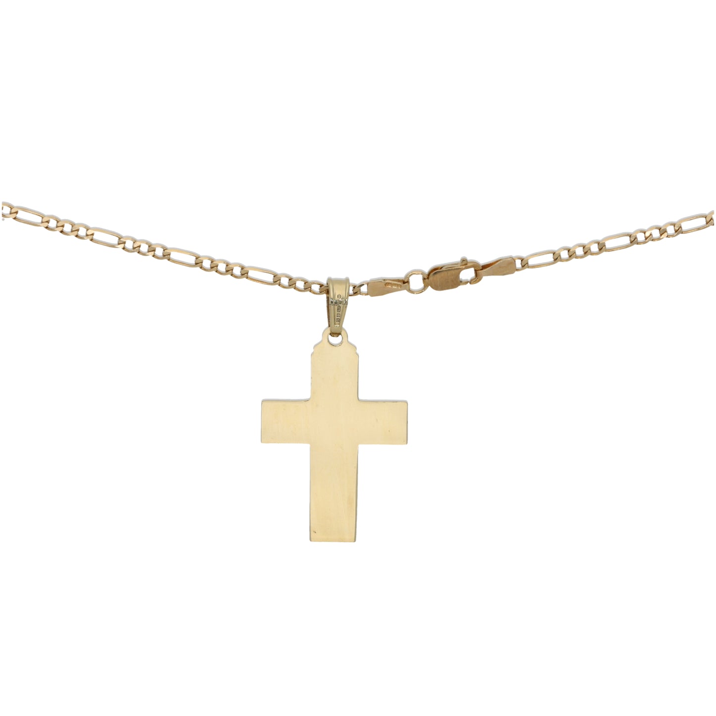 9ct Gold Cross Pendant With Chain