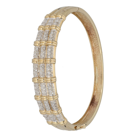 9ct Gold 1.00ct Diamond Alternative Bangle