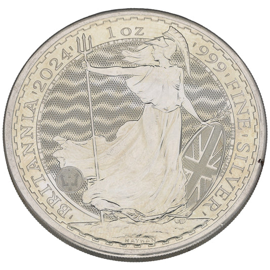 Fine Silver King Charles III 1 OZ Britannia Coin 2024