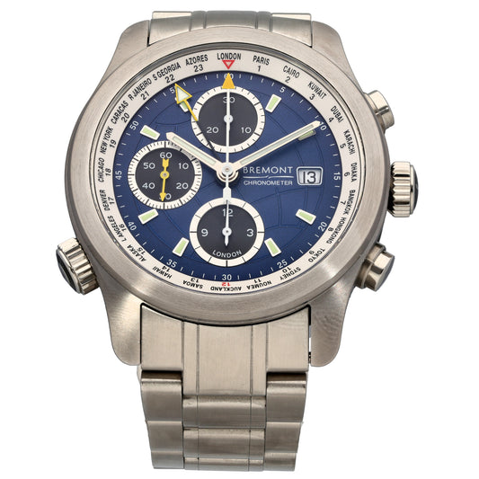 Bremont ALTI-WT World Timer 43mm Stainless Steel Watch