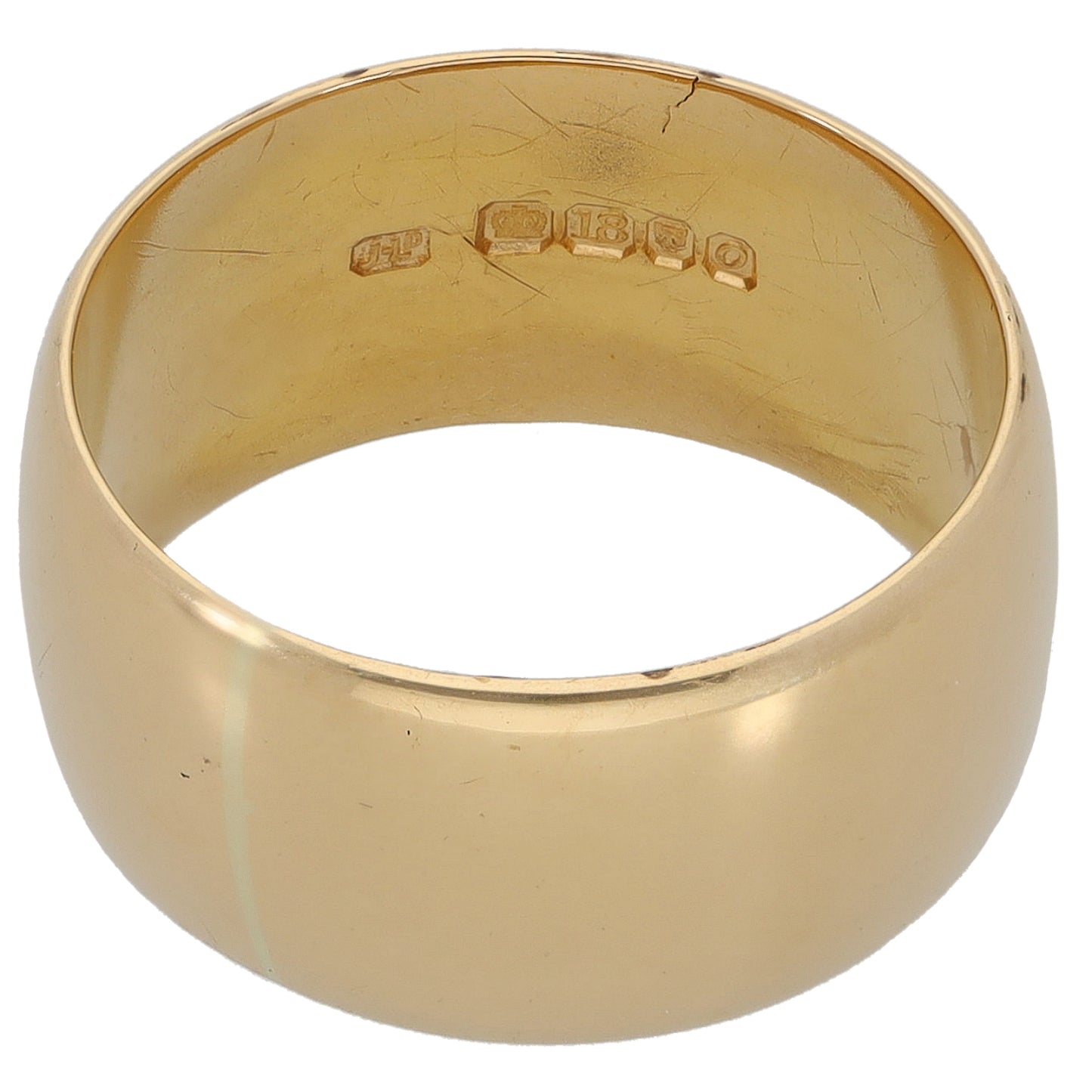 18ct Gold Plain Wedding Ring Size K