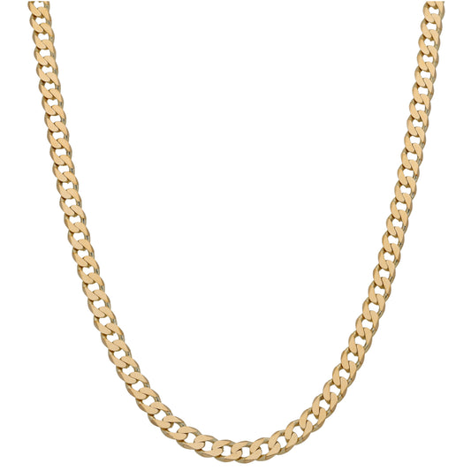 9ct Gold Curb Chain 20"