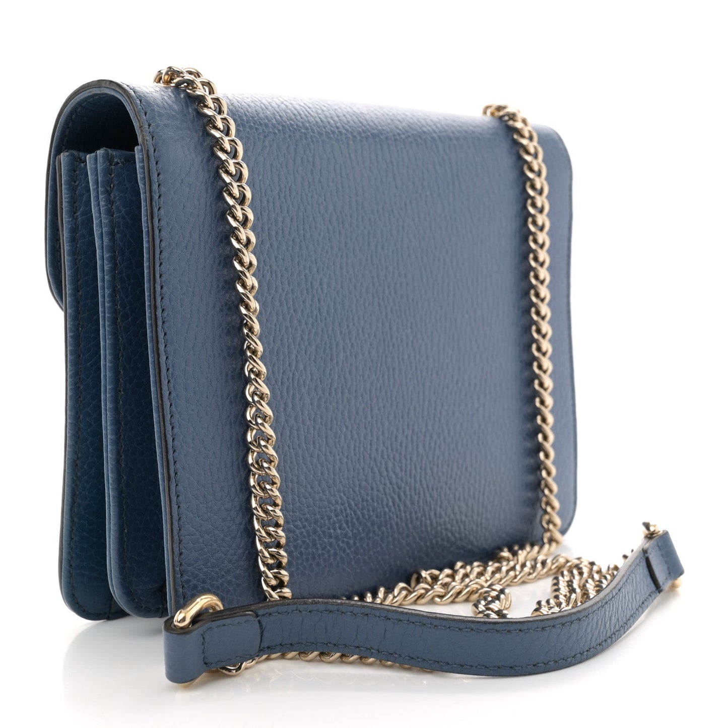 Gucci Interlocking G Small Dollar Calfskin Leather Bag - Caspian