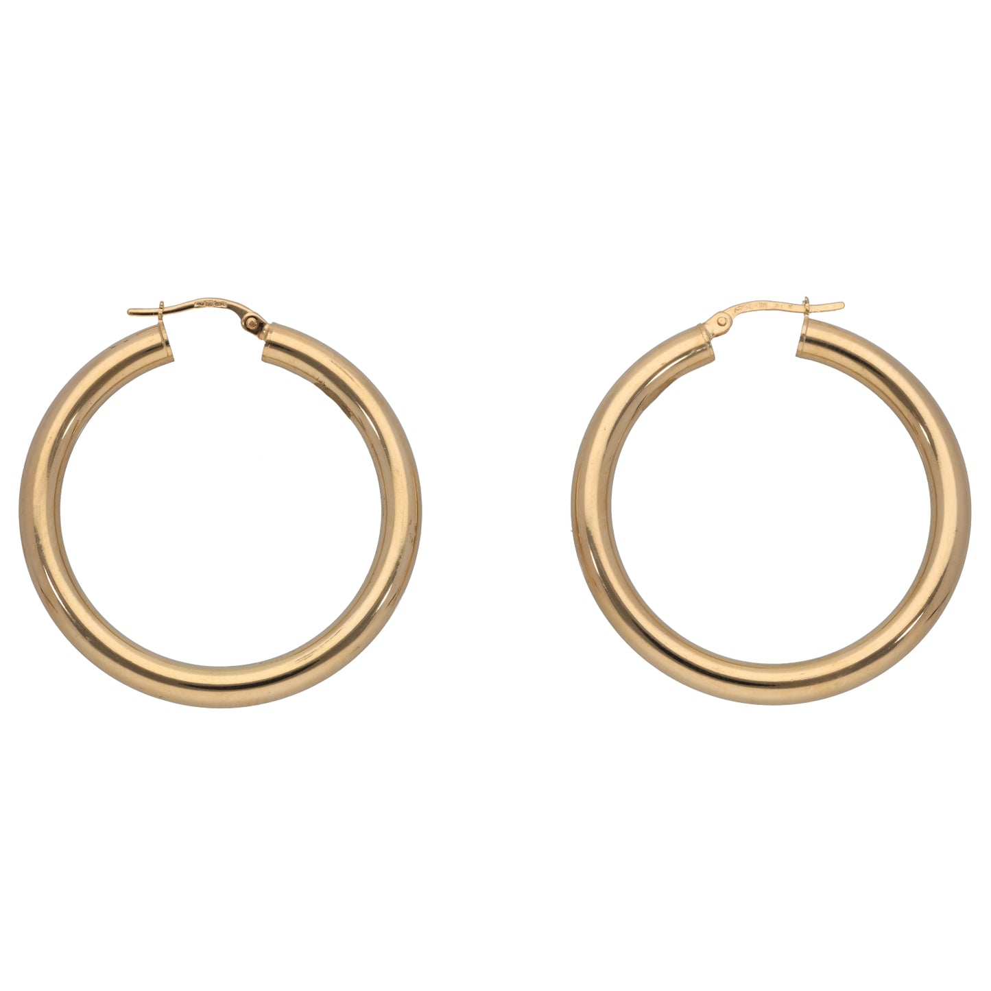 New 9ct Gold Chunky Hoop Earrings