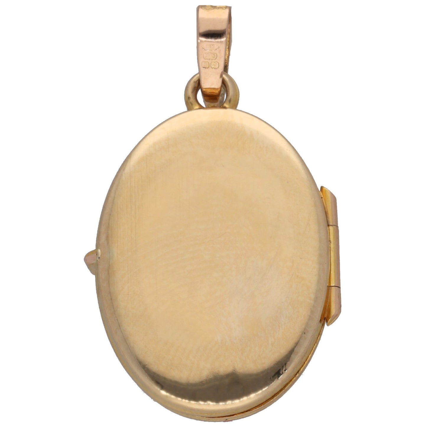 9ct Gold Patterned Locket Pendant