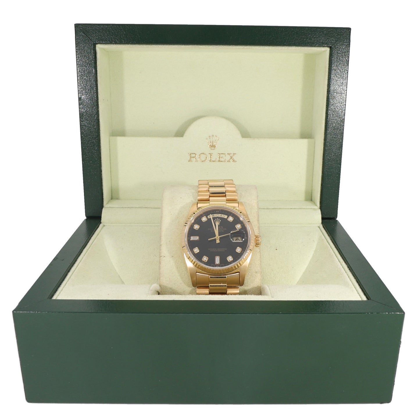 Rolex Day-Date 18038 36mm Gold Watch