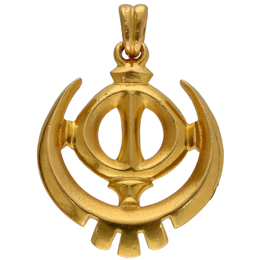 22ct Gold Khanda Pendant