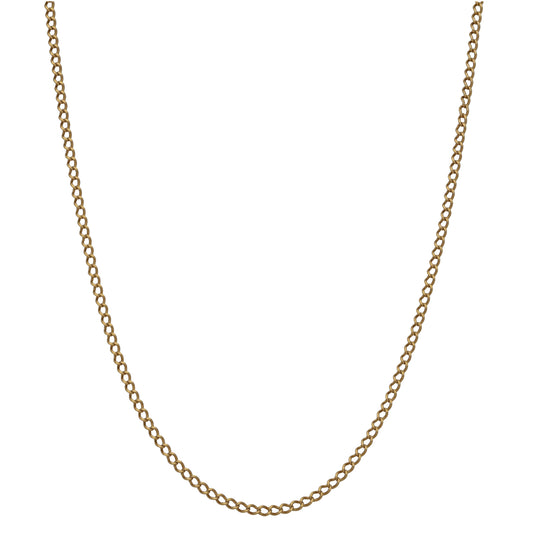 9ct Gold Curb Chain 20"