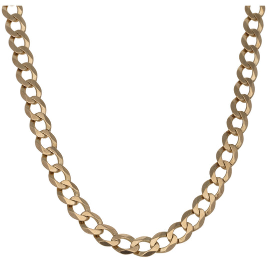 9ct Gold Curb Chain 20"