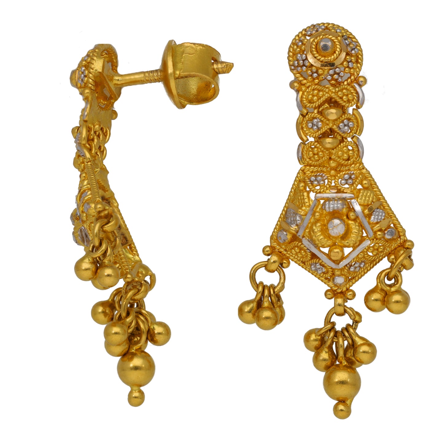 22ct Gold Earrings & Necklace Set