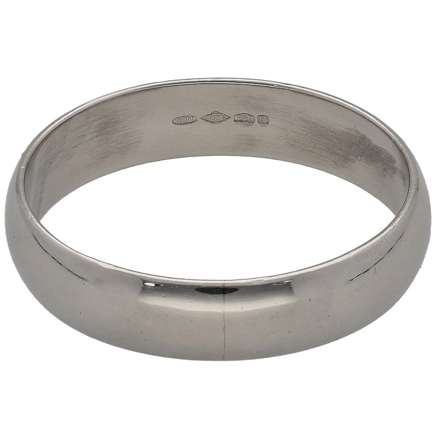 Platinum Plain Wedding Ring Size U