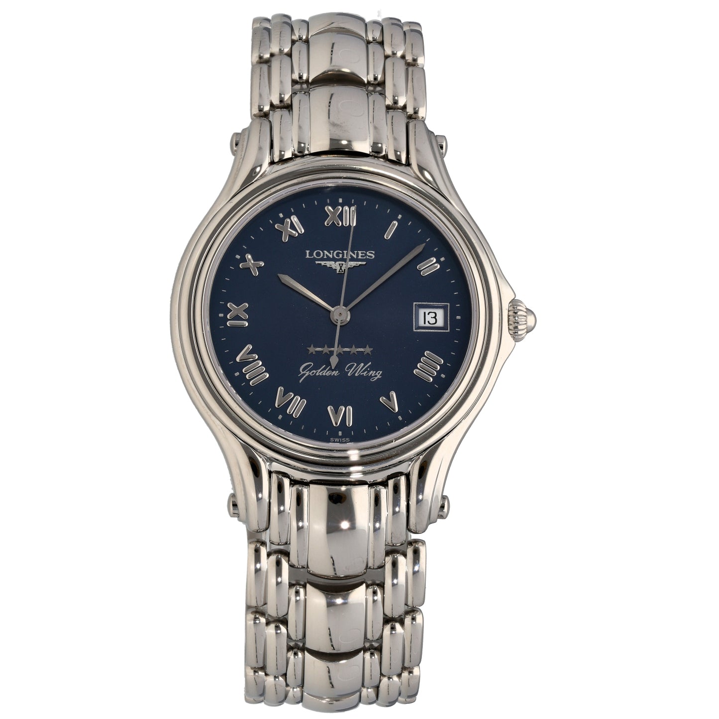 Longines Golden L3.606.4 34mm Stainless Steel Watch