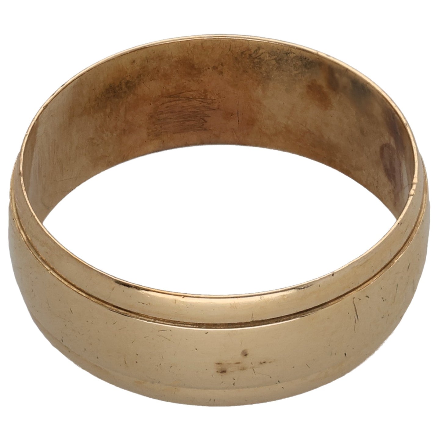 9ct Gold Plain Wedding Ring Size P