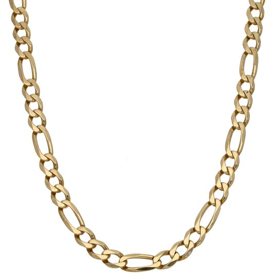9ct Gold Figaro Chain 24"